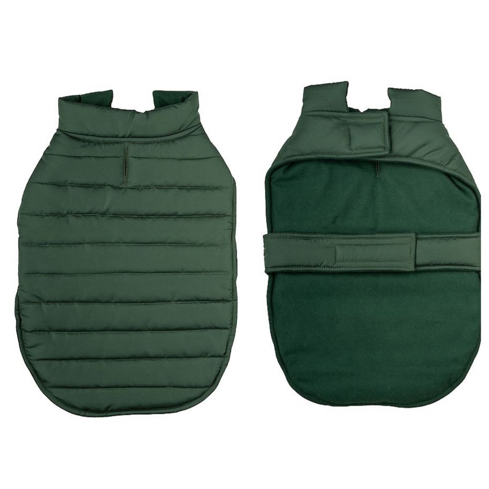 NEW Sonoma Pet Quilted Puffer Jacket Size M Green Dog Coat Outdoor Travel Hiking